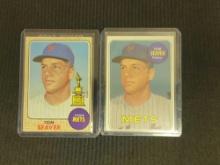 1968 1969 Topps Tom Seaver 2nd 3rd Year Cards Nice