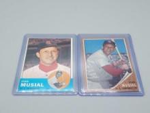 Topps Stan Musial 1962 & 1963 Baseball Cards