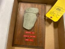 Displayed Archaic Grooved Axe Head