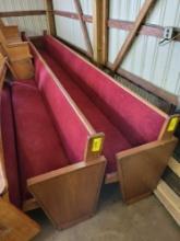 (2) Church pews 15ft6in