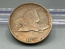 1857 Flying Eagle Cent better grade