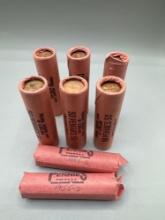 8 Rolls of Lincoln Head Cents better Grade