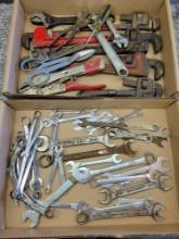 Pipe Wrenches, Vise grips, Wrenches