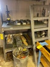 Shelving Unit & Contents - M/T Valve Covers, Toolboxes, Tools, & Large Springs