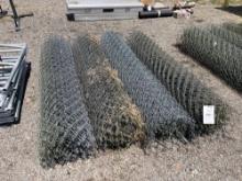 4 rolls of chain link fence