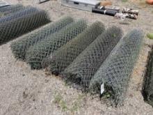 5 rolls of chain link fence