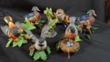 Lenox Fine Porcelain Ducks Birds Frogs Owl figurines
