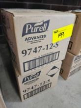 Purell cases of hand sanitizer, (12) 12.6 oz bottles per case, bid x 2