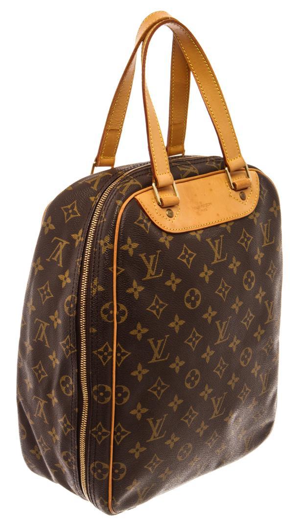 Louis Vuitton Brown Monogram Canvas Leather Excursion Travel Bag