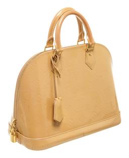 Louis Vuitton Gold Monogram Vernis Alma PM Handbag