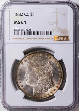 1882-CC $1 American Silver Eagle Dollar Coin NGC MS64