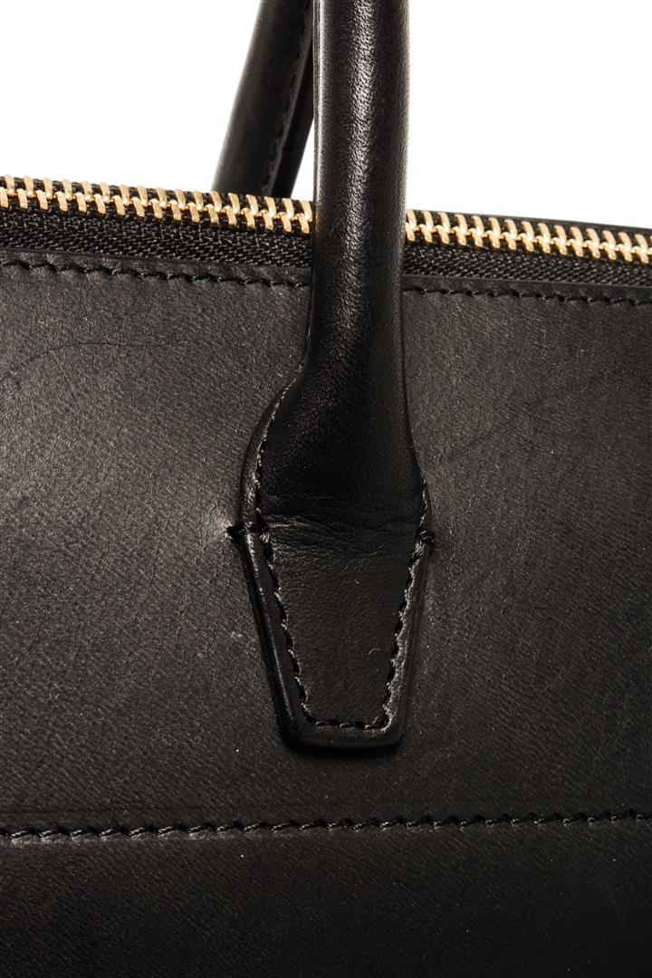Mansur Gavriel Black Leather Travel Bag