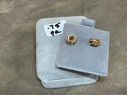 14 K Gold Pair Earrings