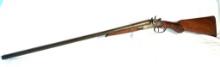 Antique Double Barrel Rabbit Ear Janssen Sons 12 Ga Shotgun