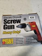 Buffalo Tools Electri Drywall Screw Gun Heavy Duty 120v  SB AMP
