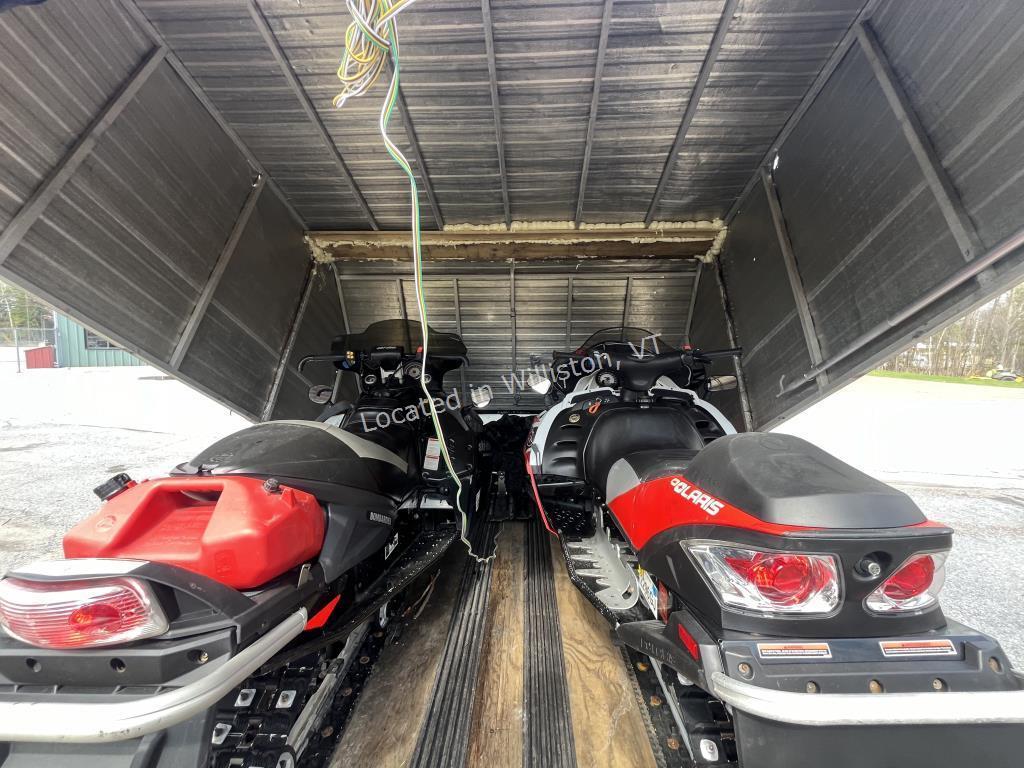 SNOWMOBILES WITH TRAILER