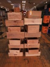 (30+/-) Asst. Wood Wine Boxes