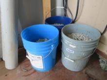 (3) 5-Gallon Buckets of Tumbling Stone