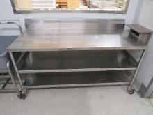 6FT STAINLESS STEEL TABLE 30" DEEP