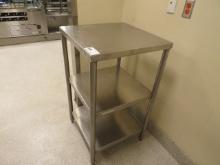 24X24 STAINLESS STEEL TABLE