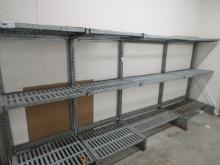 GALVANIZED COOLER SHELVING - SOLD BY THE OPENING
