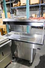 ROYSTON 52IN. MOBILE HOT FOOD BAR - MISSING SOME GLASS SIDE PANELS