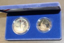 1986-S United States Liberty Coin Set in Velvet Case