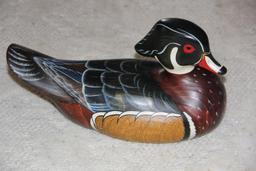 Big Sky Carvers Signed Wood Duck Decoy