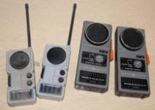 Two Sets of 2 Two-Way Radio Walkie Talkies