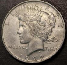 1922-D US Peace Dollar