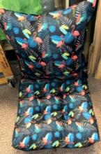 New Duck Cover Patio Chair Cushion 19" and Matching Pillow