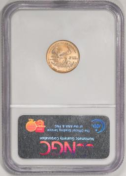 2005 $5 American Gold Eagle Coin NGC MS70