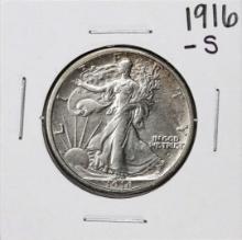 1916-S Walking Liberty Half Dollar Coin