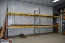 (2) SECTIONS OF STEEL PALLET RACKING, 48"D X 10'W X