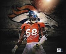 Von Miller Denver Broncos Autographed 8x10 Photo GA coa