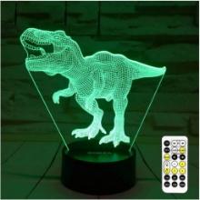Dinosaur Toys,T Rex 3D Night Light 7 Colors Changing Night Lights for Kids with Timer, $19.99 MSRP