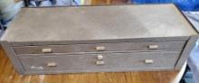 VINTAGE KENNEDY MACHINIST TOOL BOX WITH CONTENTS