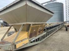 2016 ABCO 30inx100ft Field Stacking Conveyor with 10.3 CU YD Hopper