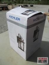 Kichler 0808352 Outdoor Wall Lantern, Bronze Finish, Clear Wave Glass... *CRT