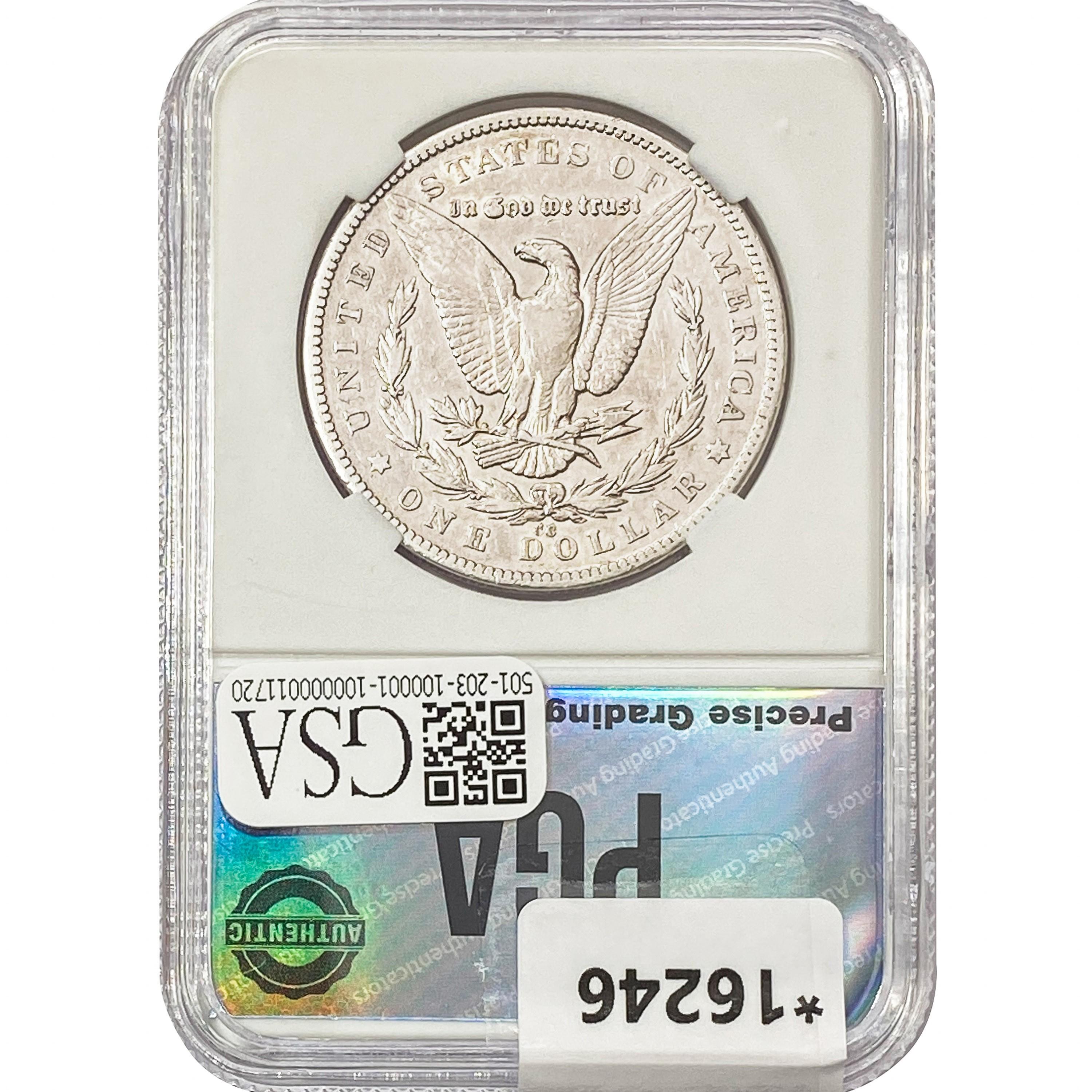 1879-CC Morgan Silver Dollar PGA AU55