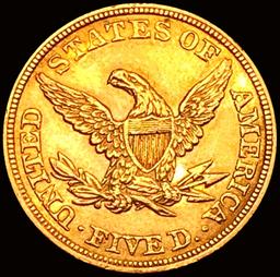 1846 Sm Date $5 Gold Half Eagle UNCIRCULATED