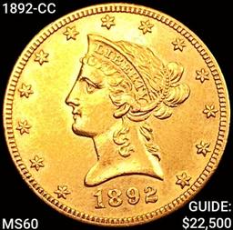 1892-CC $10 Gold Eagle UNCIRCULATED