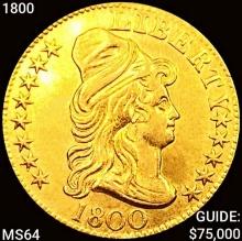 1800 $5 Gold Half Eagle