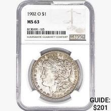 1902-O Morgan Silver Dollar NGC MS63