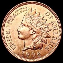 1906 RED Indian Head Cent CHOICE BU