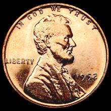 1952 RED Wheat Cent GEM PROOF
