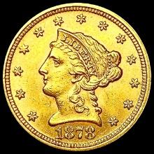 1878 $2.50 Gold Quarter Eagle UNCIRCULATED