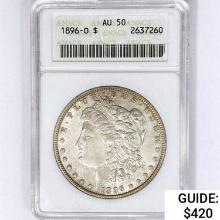 1896-O Morgan Silver Dollar ANACS AU50
