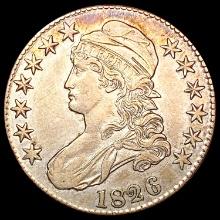 1826 O-119 Capped Bust Half Dollar NEARLY UNCIRCUL