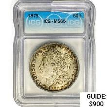 1879 Morgan Silver Dollar ICG MS65